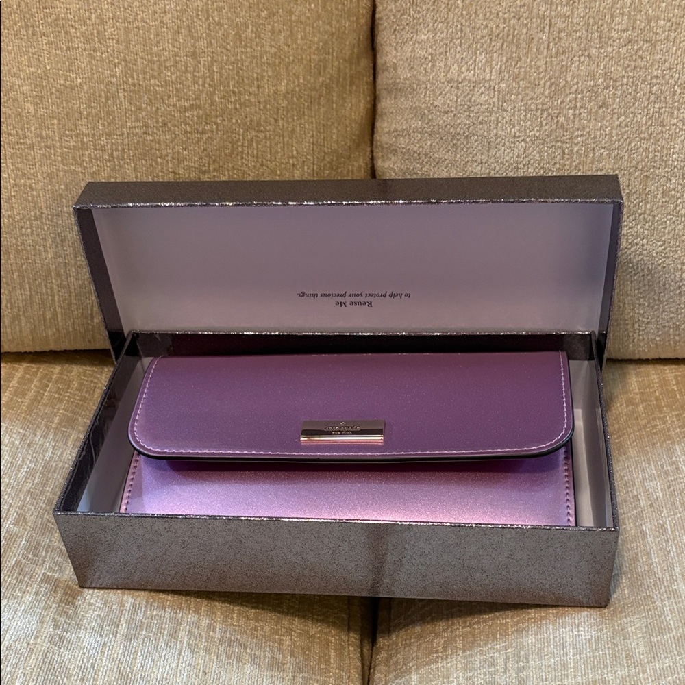 Kate Spade Shimmering Lavender Clutch - Picture 2 of 16